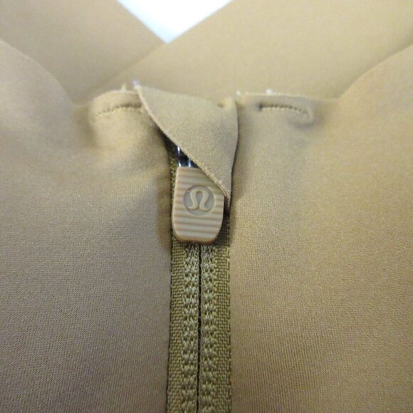 Lululemon Enlite Bra 34D Copper Front Zip High Support Cross Back Athletic 134 - Picture 6 of 9